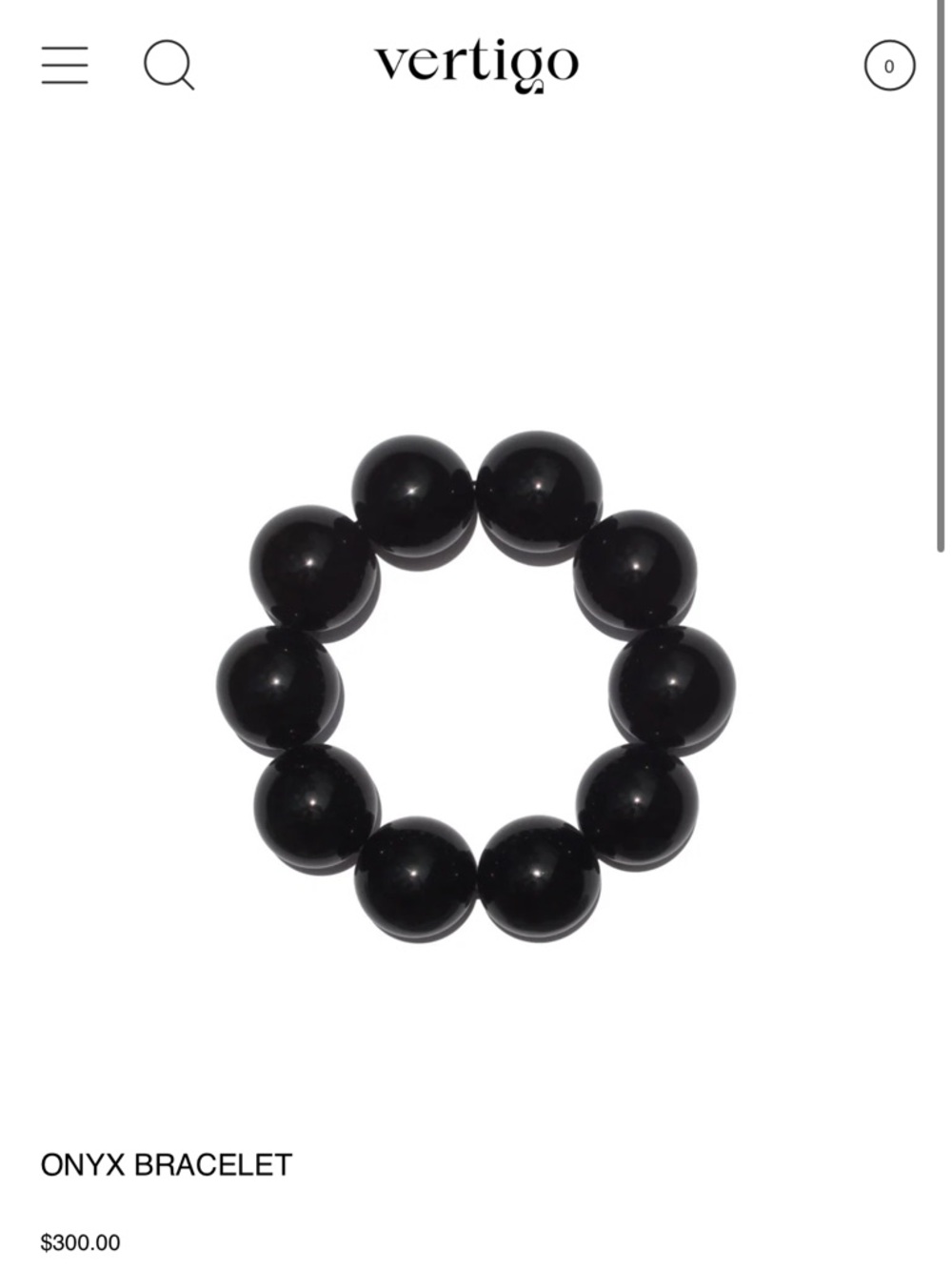 Onyx Bracelet from Vertigo